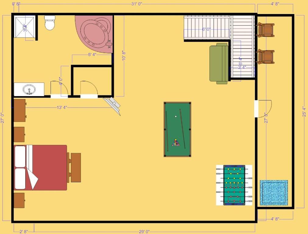 جاتلينبرج Secret Romance, 2 Bedrooms, Sleeps 8, Pool Table, Hot Tub, Arcade المظهر الخارجي الصورة